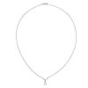 Necklaces | Blue Nile Freshwater Cultured Pearl Chevron Drop Pendant In 14K White Gold (6-7Mm)