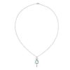 Necklaces | Blue Nile Blue Topaz Cabochon Key Pendant In Sterling Silver