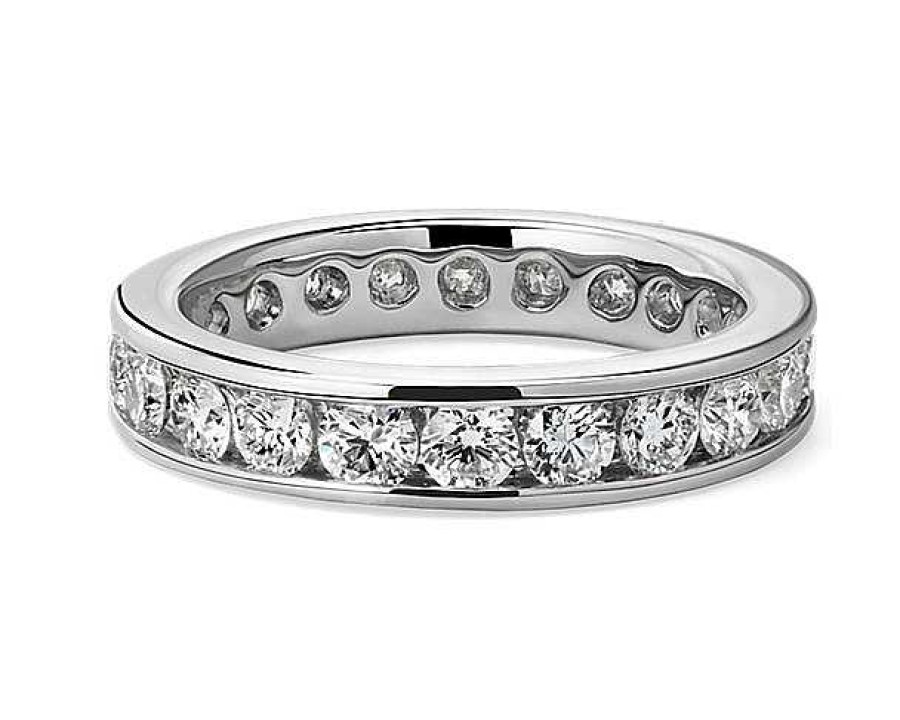 Women'S Rings | Blue Nile Channel Set Diamond Eternity Ring In Platinum (2 Ct. Tw.)