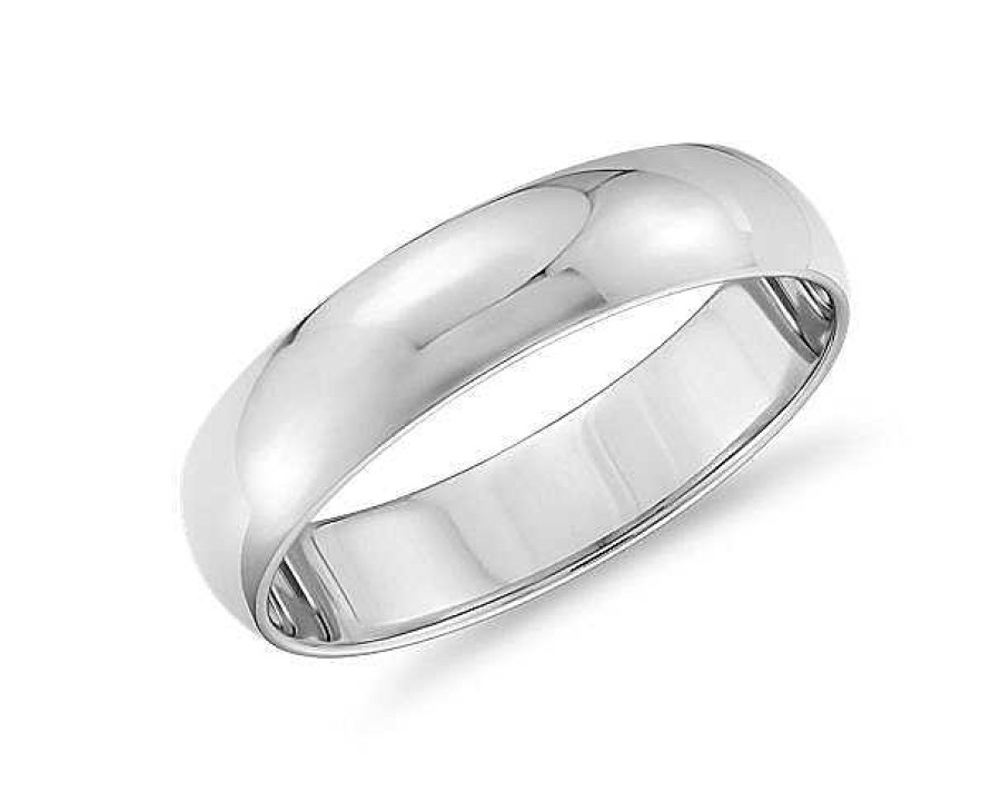 Men'S Rings | Blue Nile Classic Wedding Ring In Platinum (5Mm)