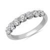 Women'S Rings | Blue Nile Selene 7-Stone Diamond Anniversary Ring In Platinum (1 Ct. Tw.)