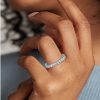 Women'S Rings | Blue Nile Emerald Cut Diamond Eternity Ring In 14K White Gold (2 Ct. Tw.)