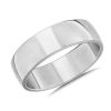 Men'S Rings | Blue Nile Skyline Comfort Fit Wedding Ring In 14K White Gold (7Mm)