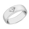 Rings | Blue Nile Zac Zac Posen Compass Set Single Princess Cut Diamond Ring In 14K White Gold (5.5 Mm, 1/4 Ct. Tw.)