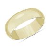 Men'S Rings | Blue Nile Mid-Weight Comfort Fit Wedding Ring In 14K Yellow Gold (7Mm)