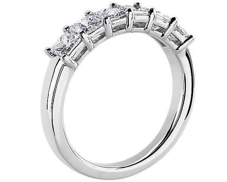 Women'S Rings | Blue Nile Six Stone Princess Diamond Ring In Platinum (1 1/4 Ct. Tw.)