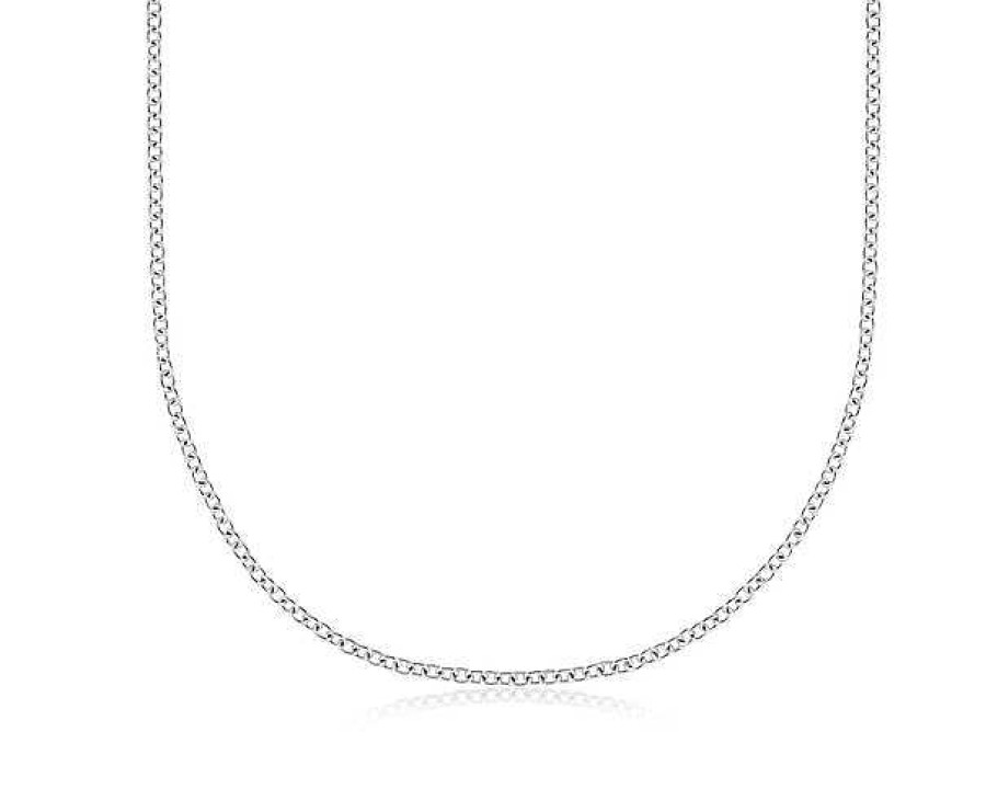 Necklaces | Blue Nile 16" Cable Chain In Platinum (1.5Mm)