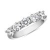 Women'S Rings | Blue Nile Tessere Five Stone Diamond Wedding Ring In Platinum (1 1/2 Ct. Tw.)