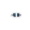 Earrings | Blue Nile Sapphire And Diamond Stud Earrings In 14K White Gold