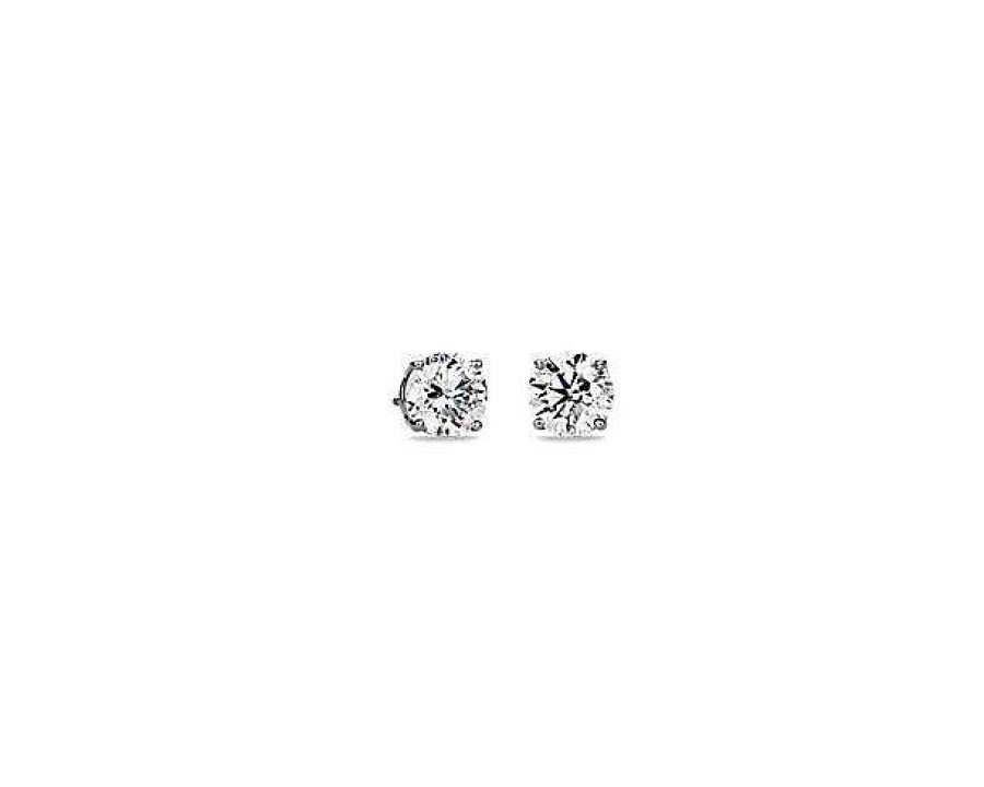 Earrings | Blue Nile Diamond Stud Earrings In 14K White Gold (4 Ct. Tw.)