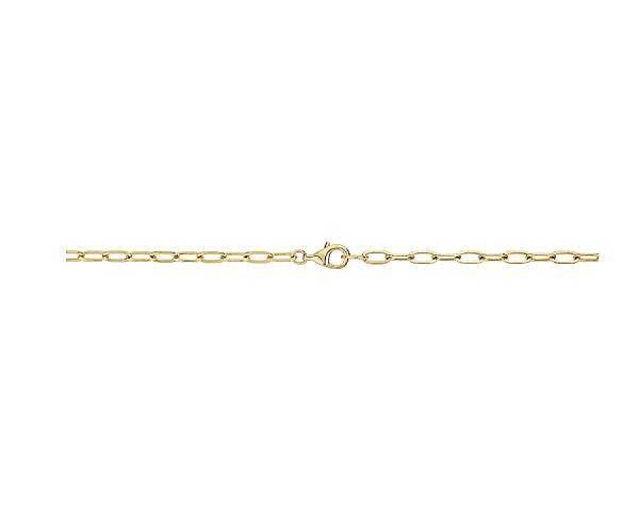 Necklaces | Blue Nile Paperclip Necklace With Baroque Pearl In 14K Yellow Gold