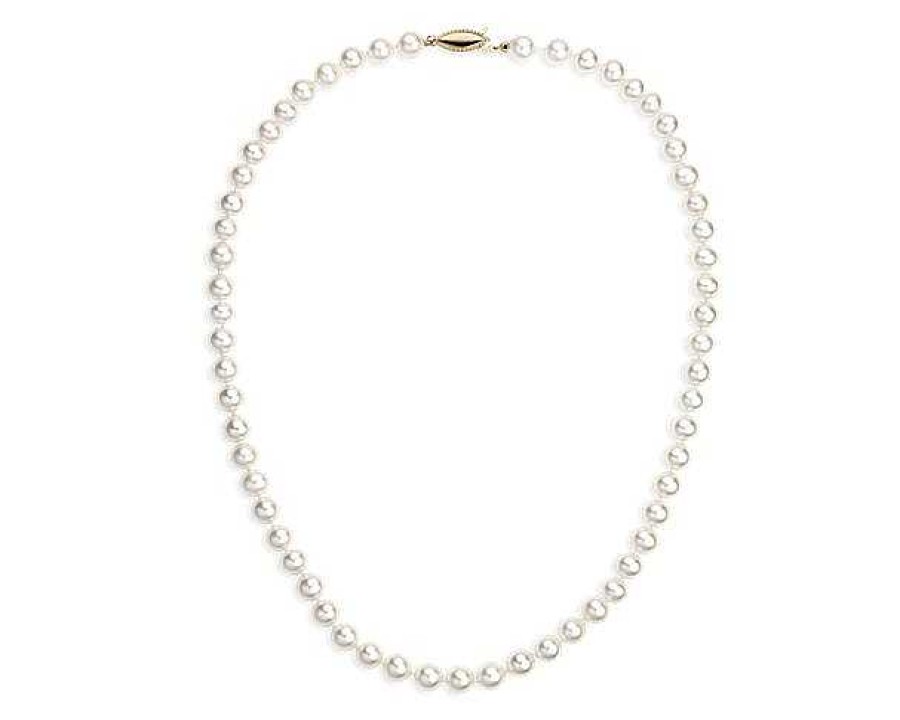 Necklaces | Blue Nile 18" Freshwater Cultured Pearl Strand Necklace In 14K Yellow Gold (7.0-7.5Mm)