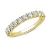 Rings | Blue Nile Tessere Diamond Anniversary Ring In 14K Yellow Gold (1 Ct. Tw.)