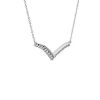 Necklaces | Blue Nile Diamond Chevron Bar Necklace In 14K White Gold (1/2 Ct. Tw.)