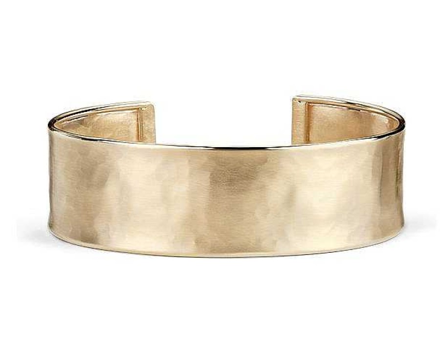 Bracelets | Blue Nile Satin Cuff Bracelet In 14K Italian Yellow Gold (19 Mm)