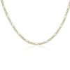 Necklaces | Blue Nile 18" Flat Figaro Chain In 14K Yellow Gold (4 Mm)