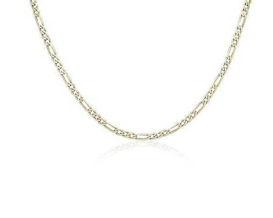 Necklaces | Blue Nile 18" Flat Figaro Chain In 14K Yellow Gold (4 Mm)