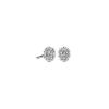 Earrings | Blue Nile Oval Hidden Halo Stud Earrings In 14K White Gold (1/2 Ct. Tw.)