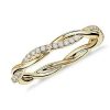 Women'S Rings | Blue Nile Petite Twist Diamond Eternity Ring In 14K Yellow Gold (1/5 Ct. Tw.)