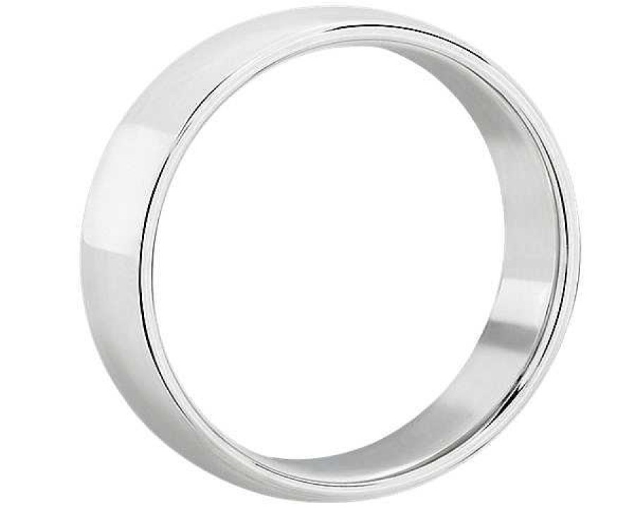 Men'S Rings | Blue Nile Skyline Comfort Fit Wedding Ring In Platinum (6Mm)