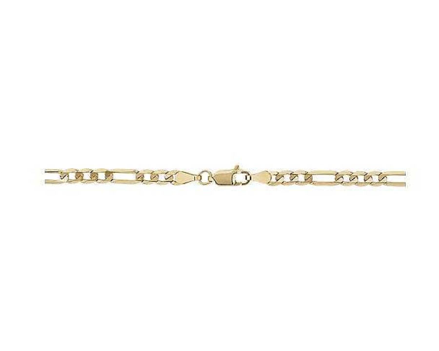 Bracelets | Blue Nile 8" Flat Figaro Chain Bracelet In 14K Yellow Gold (4 Mm)