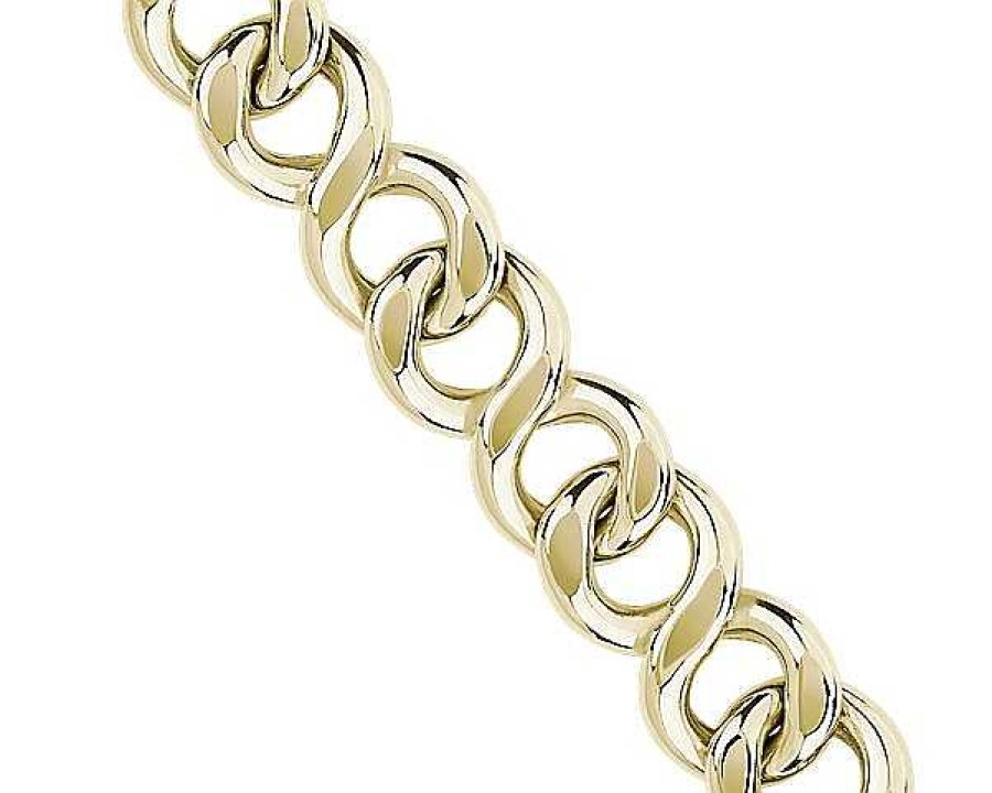 Bracelets | Blue Nile 8.5" Curb Link Bracelet In 14K Yellow Gold (8.5Mm)