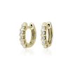 Earrings | Blue Nile Diamond Bar Hoop Earrings In 14K Yellow Gold (1/2 Ct. Tw.)