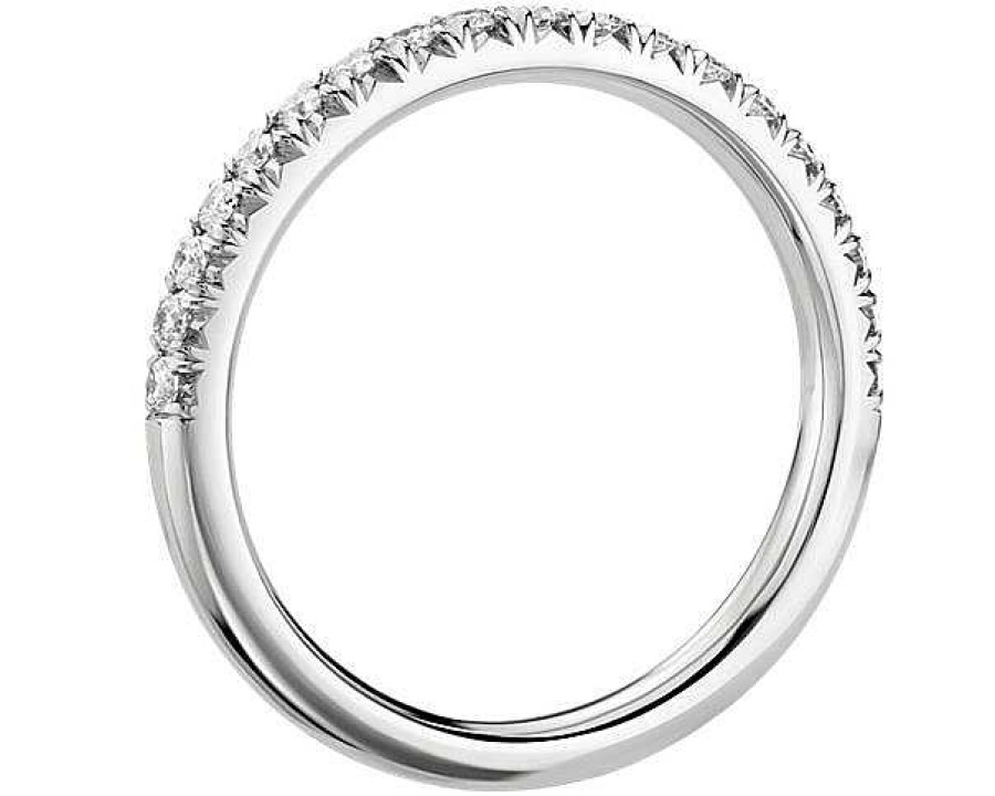 Women'S Rings | Blue Nile French Pav Diamond Ring In Platinum (1/4 Ct. Tw.)