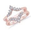 Women'S Rings | Blue Nile Pointed Crown Diamond Ring Insert In 14K Rose Gold (5/8 Ct. Tw.)