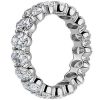 Women'S Rings | Blue Nile Oval Cut Eternity Ring In Platinum (3 Ct. Tw.)