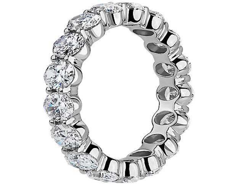 Women'S Rings | Blue Nile Oval Cut Eternity Ring In Platinum (3 Ct. Tw.)