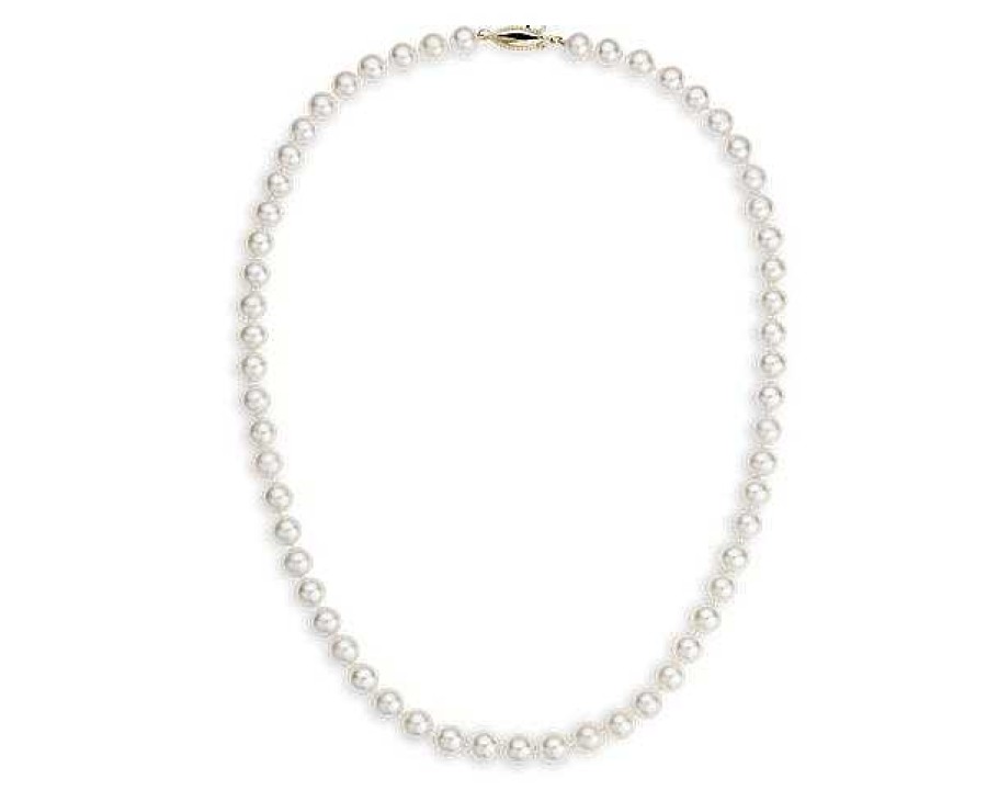 Necklaces | Blue Nile 16" Freshwater Cultured Pearl Strand Necklace In 14K Yellow Gold (7.5-8.0Mm)