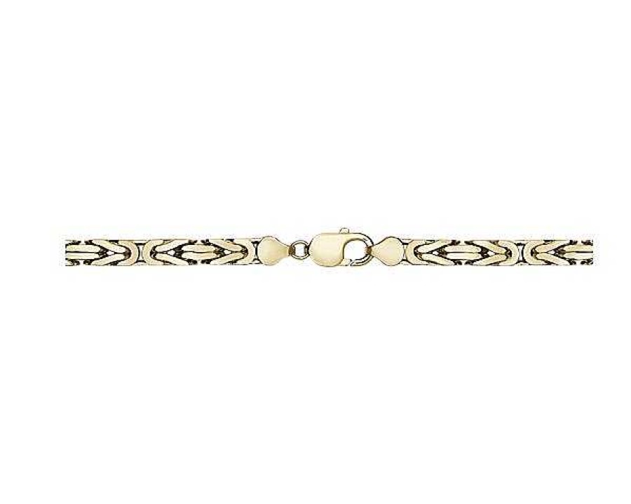 Bracelets | Blue Nile 8" Byzantine Chain Bracelet In 14K Yellow Gold (6.5 Mm)