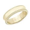 Men'S Rings | Blue Nile Bella Vaughan Grandeur Rope Wedding Ring In 18K Yellow Gold (6 Mm)