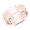 Men'S Rings | Blue Nile Skyline Comfort Fit Wedding Ring In 14K Rose Gold (8Mm)