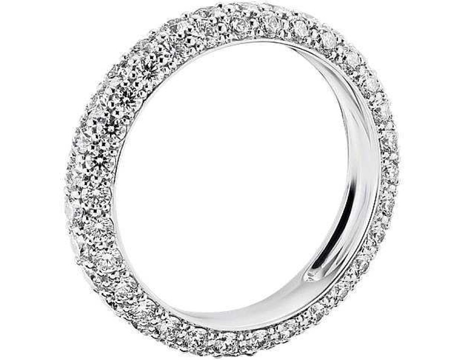 Women'S Rings | Blue Nile Blue Nile Studio Triple Row Diamond Eternity Ring In Platinum (2 Ct. Tw.)