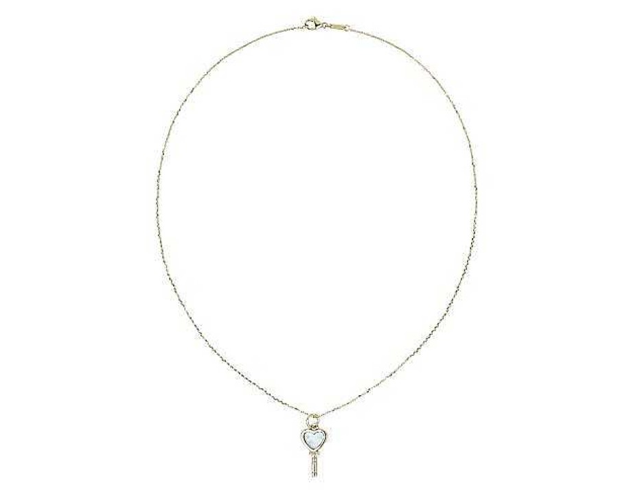 Necklaces | Blue Nile Monica Rich Kosann Mother Of Pearl Key Pendant In 18K Yellow Gold