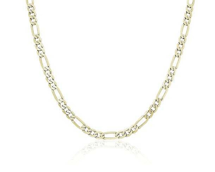 Necklaces | Blue Nile 22" Flat Figaro Chain In 14K Yellow Gold (5.25 Mm)