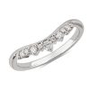 Rings | Blue Nile Curved Tiara Edge Stackable Ring In Platinum