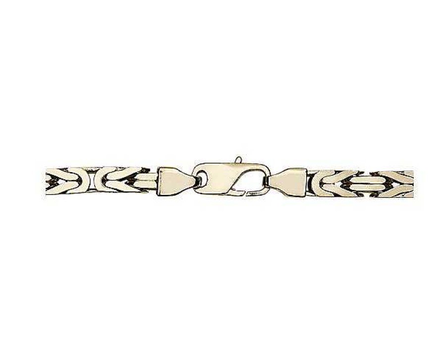 Bracelets | Blue Nile 8" Byzantine Chain Bracelet In 14K Yellow Gold (5.25 Mm)