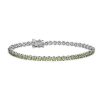 Bracelets | Blue Nile Peridot Tennis Bracelet In Sterling Silver (3Mm)