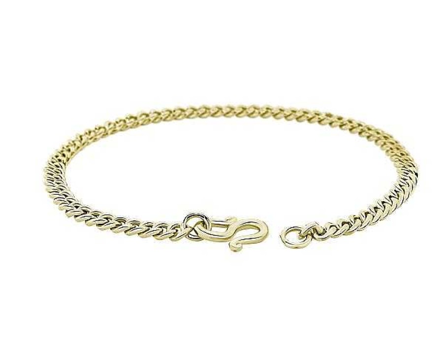 Bracelets | Blue Nile 7.5" Curb Link Bracelet In 24K Yellow Gold (3.7 Mm)