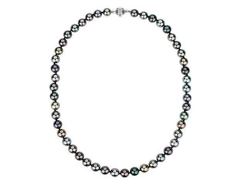 Necklaces | Blue Nile Tahitian Pearl Strand Necklace In 14K White Gold (8-9Mm)