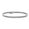 Bracelets | Blue Nile Double Row Diamond Tennis Bracelet In 14K White Gold (3 Ct. Tw.)