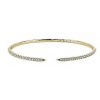 Bracelets | Blue Nile Open Diamond Claw Cuff In 14K Yellow Gold (3/4 Ct. Tw.)