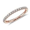 Rings | Blue Nile Riviera Pav Diamond Ring In 14K Rose Gold (1/4 Ct. Tw.)