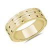 Rings | Blue Nile Architectural Linked Wedding Ring In 18K Yellow Gold (7.5Mm)