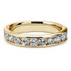 Women'S Rings | Blue Nile Channel Set Round Diamond Ring In 14K Yellow Gold (1 Ct. Tw.)