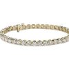 Bracelets | Blue Nile Diamond Tennis Bracelet In 14K Yellow Gold (10 Ct. Tw.)