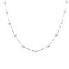 Necklaces | Blue Nile Freshwater Pearl Stationed Necklace 14K White Gold